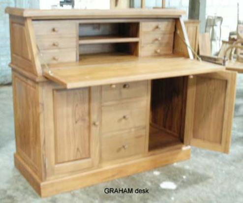 Graham Desk Baliette Home Furnishings Bali Teak Furniture